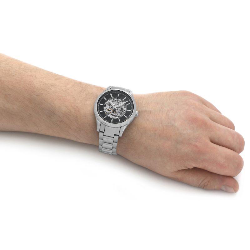 Festina F20536/4 Silver Automatic Skeleton Men's Watch Festina F20536/4 Silver Automatic Skeleton Men's Watch